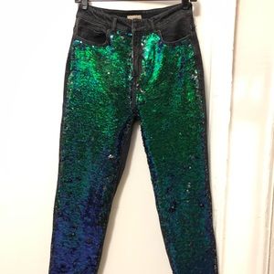 H&M Sequin jeans